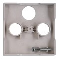 Placă centrală pentru priză TV/SAT triplu – Visio S55 – Argintiu – CUBIC