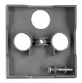 Placă centrală pentru priză TV/SAT triple – Visio S55 – Antracit – CUBIC
