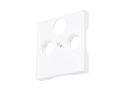 Placă centrală pentru priză TV/SAT triplă – Visio S55 – Albă – CUBIC