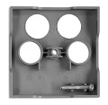 Placă centrală pentru priză TV/SAT cvadruplă – Visio S55 – Antracit – CUBIC