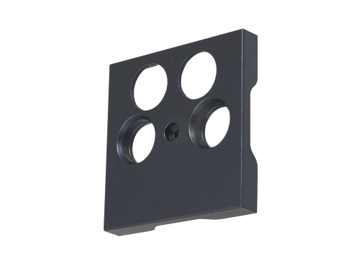 Placă centrală pentru priză TV/SAT cvadruplă – Visio S55 – Antracit – CUBIC