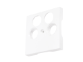 Placă centrală pentru priză TV/SAT cvadruplă – Visio S55 – Alb – CUBIC
