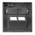 Pieseaua centrală pentru priză dublă RJ45 – Visio S55 – Antracit – CUBIC