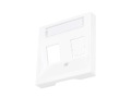 Placă centrală pentru priză RJ45 simplă – Visio S55 – Albă – CUBIC