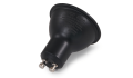 Bec LED GU10 4.9W 230V – Alb cald (2700K) – Negru