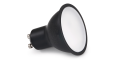 Bec LED GU10 4.9W 230V – Alb cald (2700K) – Negru