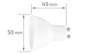 Bec LED GU10 4.9W 230V - Alb rece (6500K)