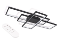 Lampa LED de tavan - perete LED GX Modern 178W – Negru – Multicolor (3000–6000K) + telecomandă