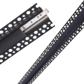 Set: Profil din aluminiu pentru plăci din gips-carton, pentru benzi LED de 20 mm – Negru – 2 m