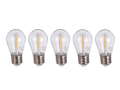 LED Bec E27 1W Filament – Alb cald (2700K) 5 bucăți