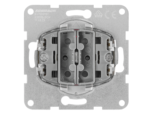 Mecanism întrerupător cap-scară dublu – Visio S50/S55 cu 2 butoane – Comutator cap-scară – Gri