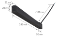 Alimentator magnetic pentru sistemul Luxo 48V 100W – Negru