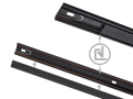 Set Luxo Linea – lampă pe șină LED 12W x3 + șină de 2m + sursă de alimentare – Negru – Alb neutru (4000K)