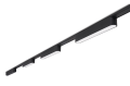 Set Luxo Linea – lampă pe șină LED 12W x3 + șină de 2m + sursă de alimentare – Negru – Alb neutru (4000K)