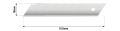 Lame segmentate 18x100 mm pentru cutter – set de 10 bucăți