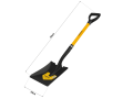 Lopată din oțel cu coadă – 100 cm