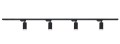Set Steka Ductus Lampă șină LED GU10 neagră x4 + șină electrică 2m – Alb-negru