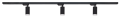 Set Steka Ductus – Lampă pe șină LED GU10 neagră x3 + șină de 1,5 m – Negru cu alb