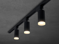 Set Steka Ductus – Lampă pe șină LED GU10 neagră x3 + șină de 1,5 m – Negru cu alb