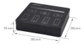 Mi-Light MiBoxer B1-B panou de perete 4 zone luminozitate 2.4 GHz negru