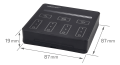Controler zonal Mi-Light B1 2.4 GHz pentru benzi LED monocolore - Negru