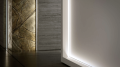 Profil din aluminiu G pentru benzi LED - Auriu - 2m