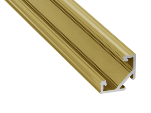 Profil din aluminiu C pentru benzi LED - Auriu - 2m