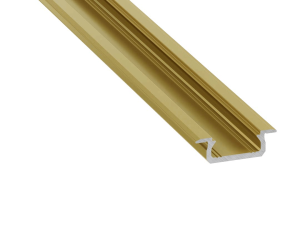 Profil din aluminiu Z pentru benzi LED - Auriu - 1m