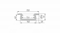 Profil din aluminiu Z pentru benzi LED - Auriu - 1m