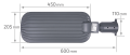 Lampă stradală LED BRELUXO 200W IP65 - Alb neutru (4000K) - 20 000lm - 3 ani garanție