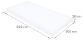 Panel LED 36W aplicat 30x60 – Alb – Alb neutru (4500K)