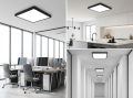 Panou LED 60W aplicat 60x60 – Negru – Alb neutru (4500K)