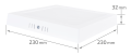 Panou LED aplicat pătrat Classic PP 18W – Alb neutru (4500K)