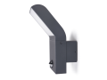 Lampă de fațadă - aplică de perete de grădină - corp de iluminat exterior LED 12W Clark cu senzor de mișcare - Negru