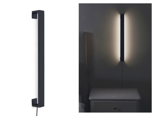 Aplica de perete LED KEA 5W 50 cm – negru mat – alb neutru (4000K)