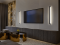 Aplica de perete LED KEA 9W 100 cm – negru mat – alb neutru (4000K)