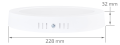 Panou LED rotund aplicat Classic PP 18W - Alb neutru (4500K)