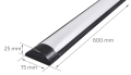 Panou montat pe zid LED Slim 18W 0.6m - Alb - Alb neutru (4500K) (1)