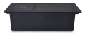 Priza incorporabilă în blat, 2x AC 230V, USB A+C, încărcător wireless, Multibox VII - Negru mat