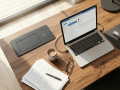 Priza incorporabilă în blat, 2x AC 230V, USB A+C, încărcător wireless, Multibox VII - Negru mat