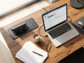 Priza incorporabilă în blat, 2x AC 230V, USB A+C, încărcător wireless, Multibox VII - Negru mat