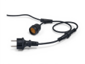 Set: Ghirlandă luminoasă de grădină 10m, 10xE27 + 10x Bec LED E27 1W filament