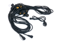 Set: Ghirlandă luminoasă de grădină 10m, 10xE27 + 10x Bec LED E27 1W filament