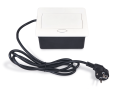 Priză încorporabilă în blat, 1x AC 230V, 1x USB-C și 1x USB-A, Multibox 5 - Crem