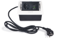 Priză încorporabilă în blat, 1x AC 230V, 1x USB-C și 1x USB-A, Multibox 5 - Crem