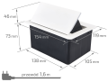 Priză încorporabilă în blat, 1x AC 230V, 1x USB-C și 1x USB-A, Multibox 5 - Crem