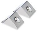 Set: Profil din aluminiu de colț pentru benzi LED - Alb - 2m