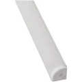 Set: Profil din aluminiu de colț pentru benzi LED - Alb - 2m