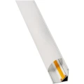 Set: Profil din aluminiu de colț pentru benzi LED - Alb - 2m