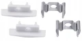 Set: Profil din aluminiu încastrat pentru benzi LED - Alb - 2m